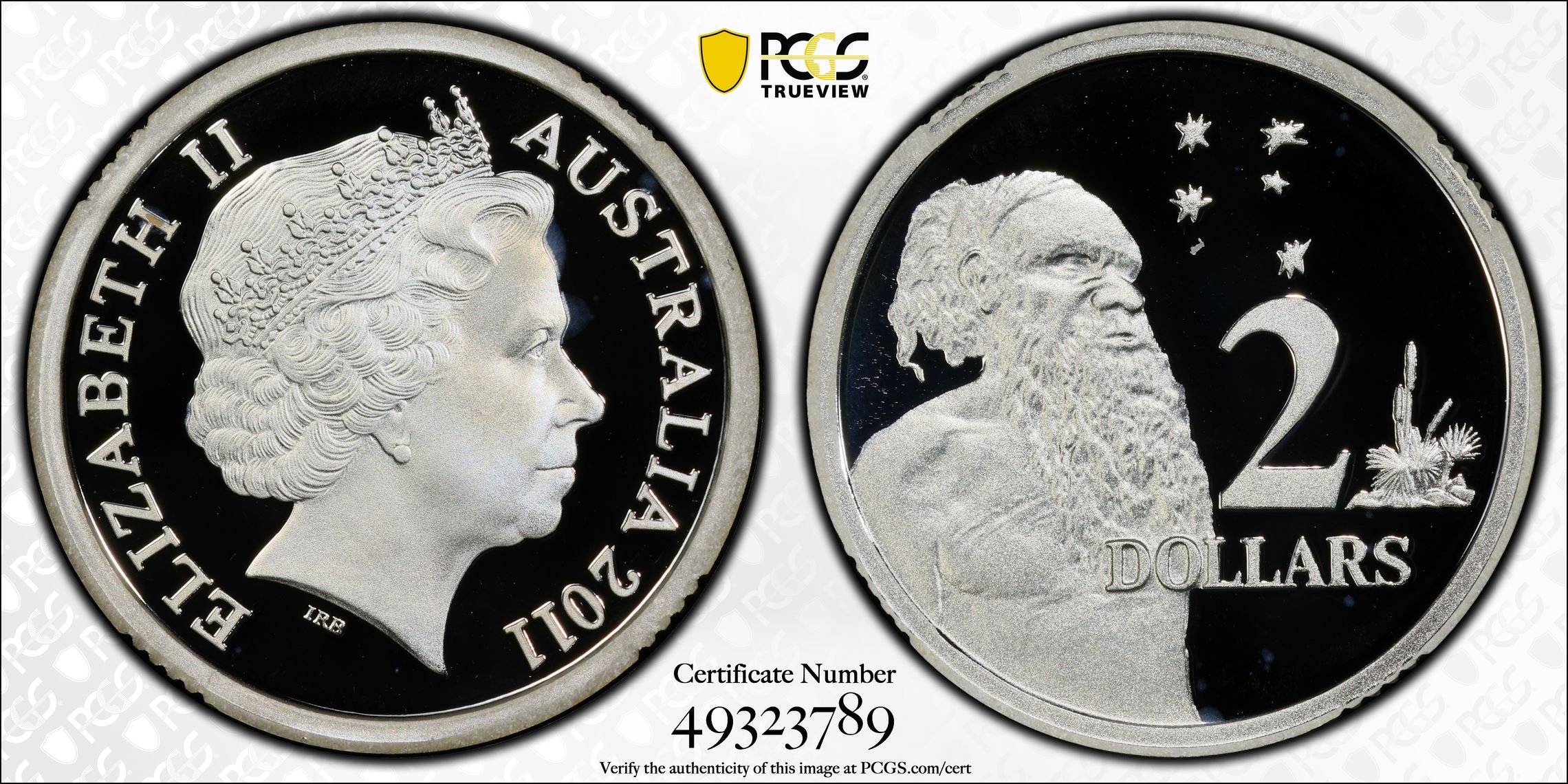 Silver, Two Dollar, 2011, PCGS PR67DCAM