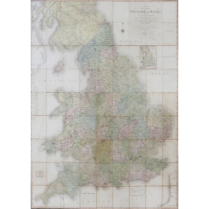 CARY, JOHN, New Map of England and Wales with part of Scotland