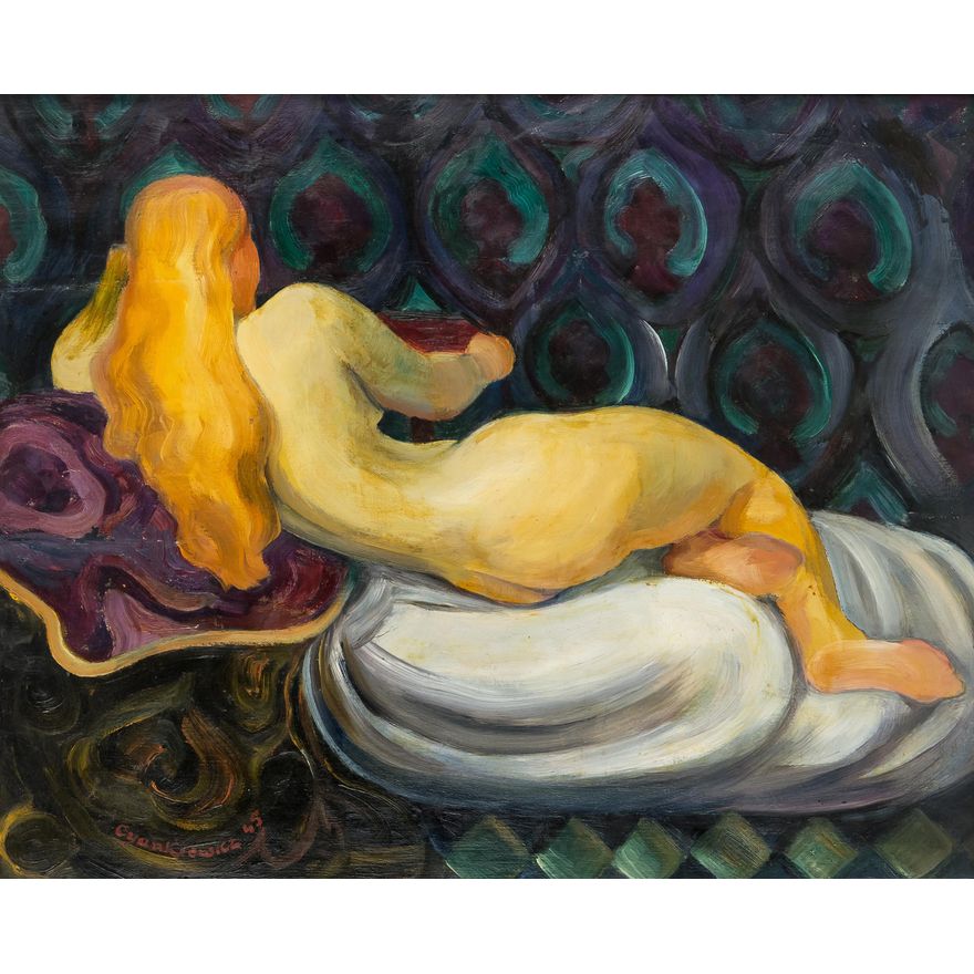 Zdzisław Cyankiewicz | Leżący akt, 1945 r.