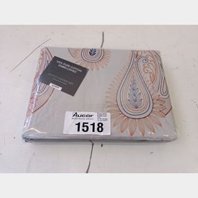 SHERATON PAISLEY DUVET COVER SET - TURQUOISE - QUEEN
