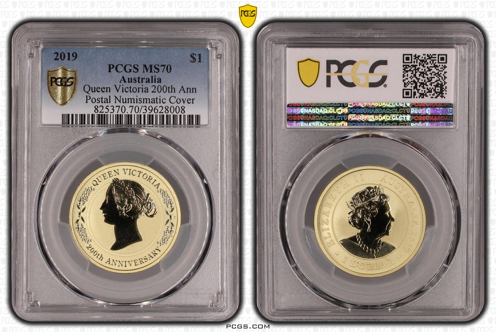 Queen Victoria 200th Ann, POP 16/0, One Dollar, 2019, PCGS MS70