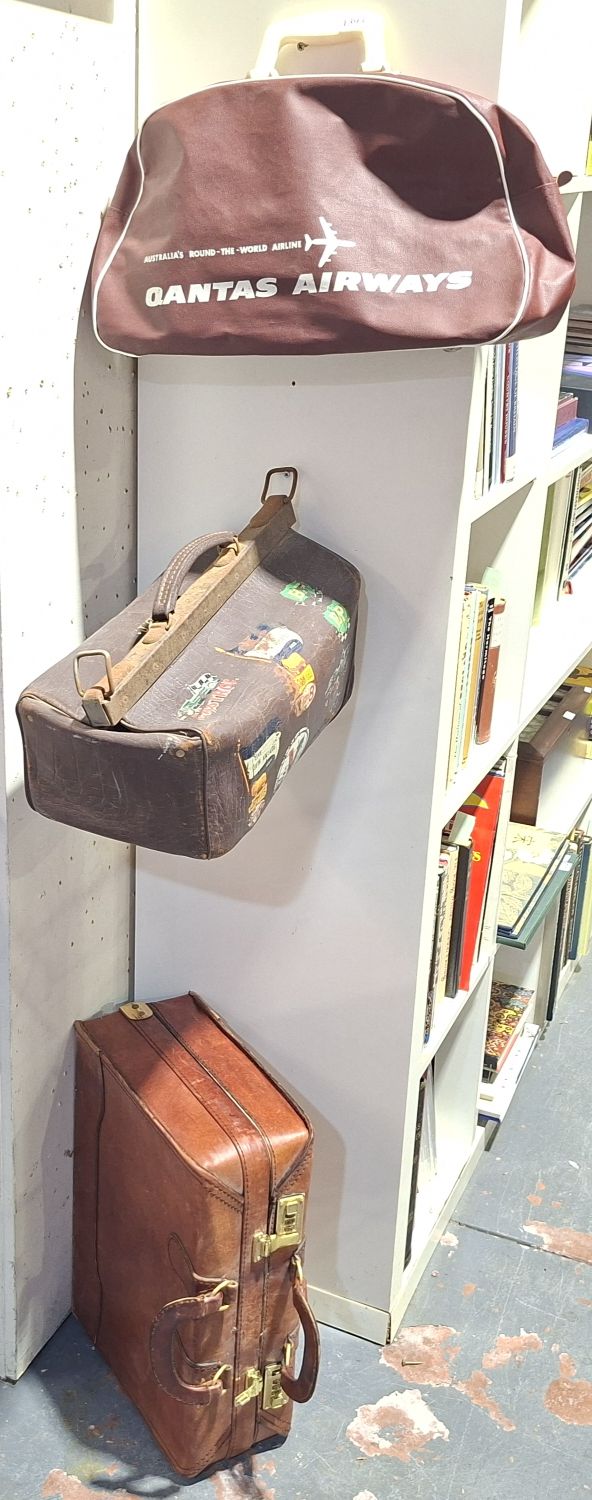 Leather Attache Case And Travel Bag