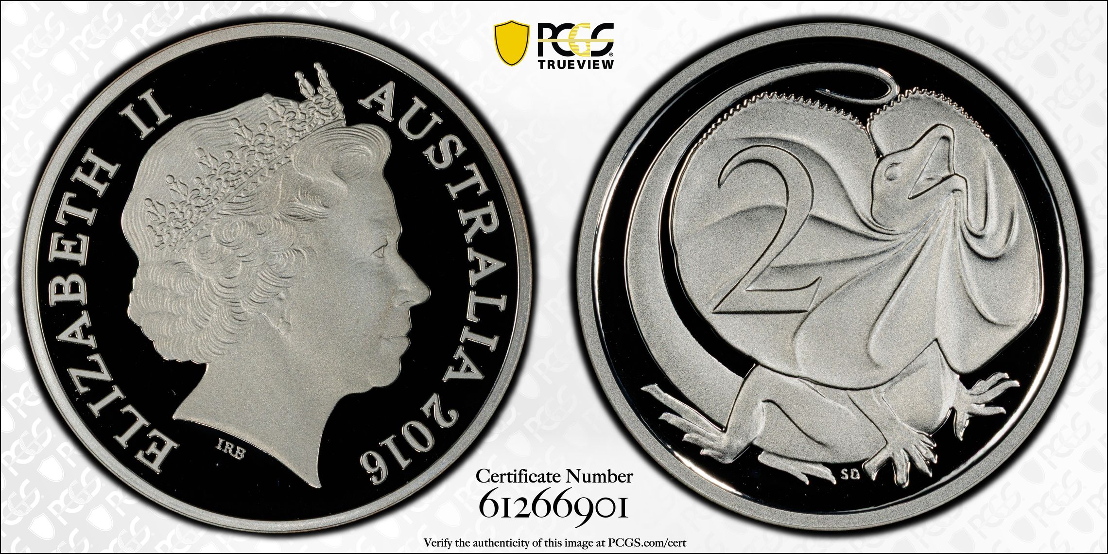 Silver, POP 3/0, Two Cent, 2016, PCGS PR70DCAM