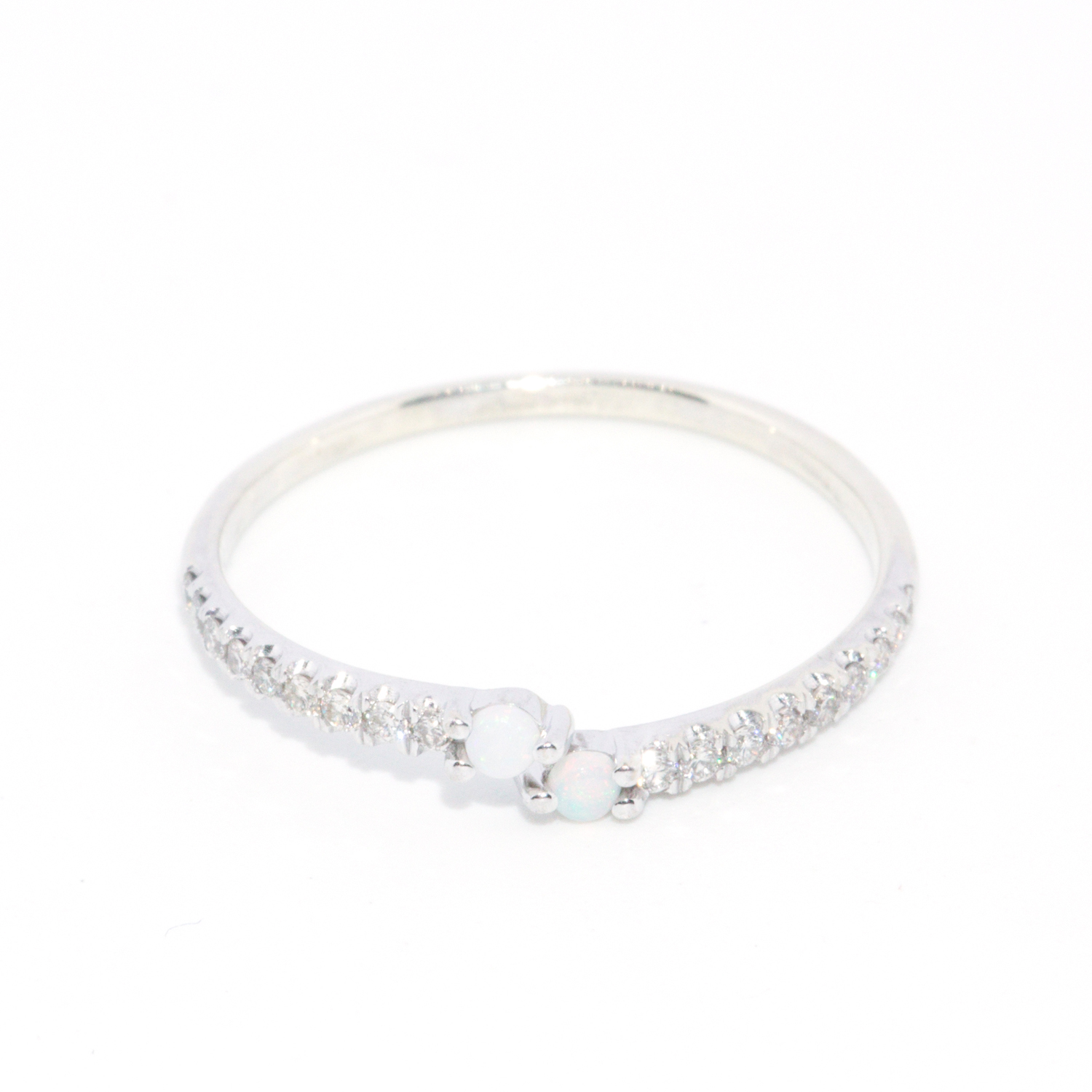 Opal & Diamond 10ct Gold Ring