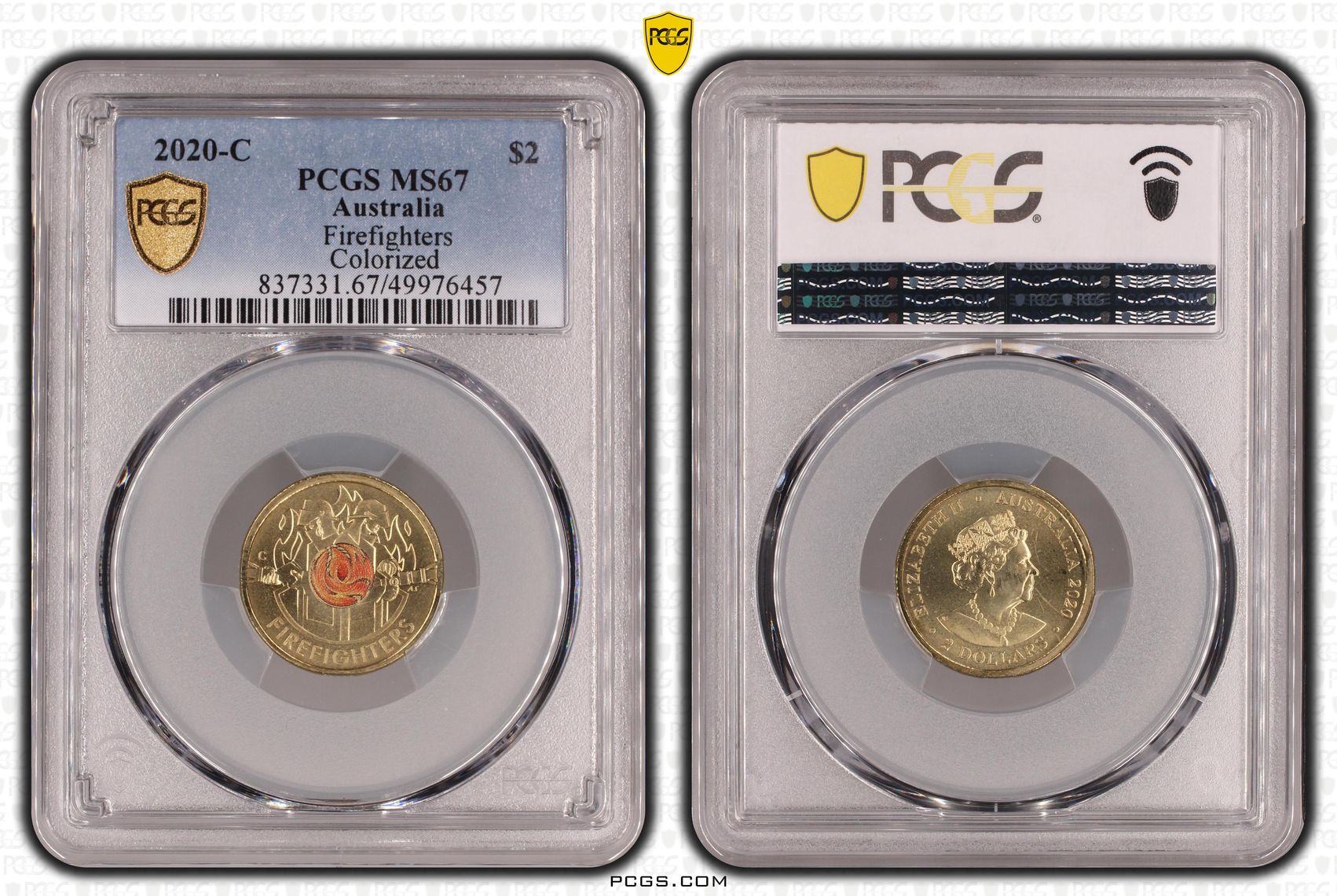 Firefighters Colorized , Two Dollar, 2020-C, PCGS MS67
