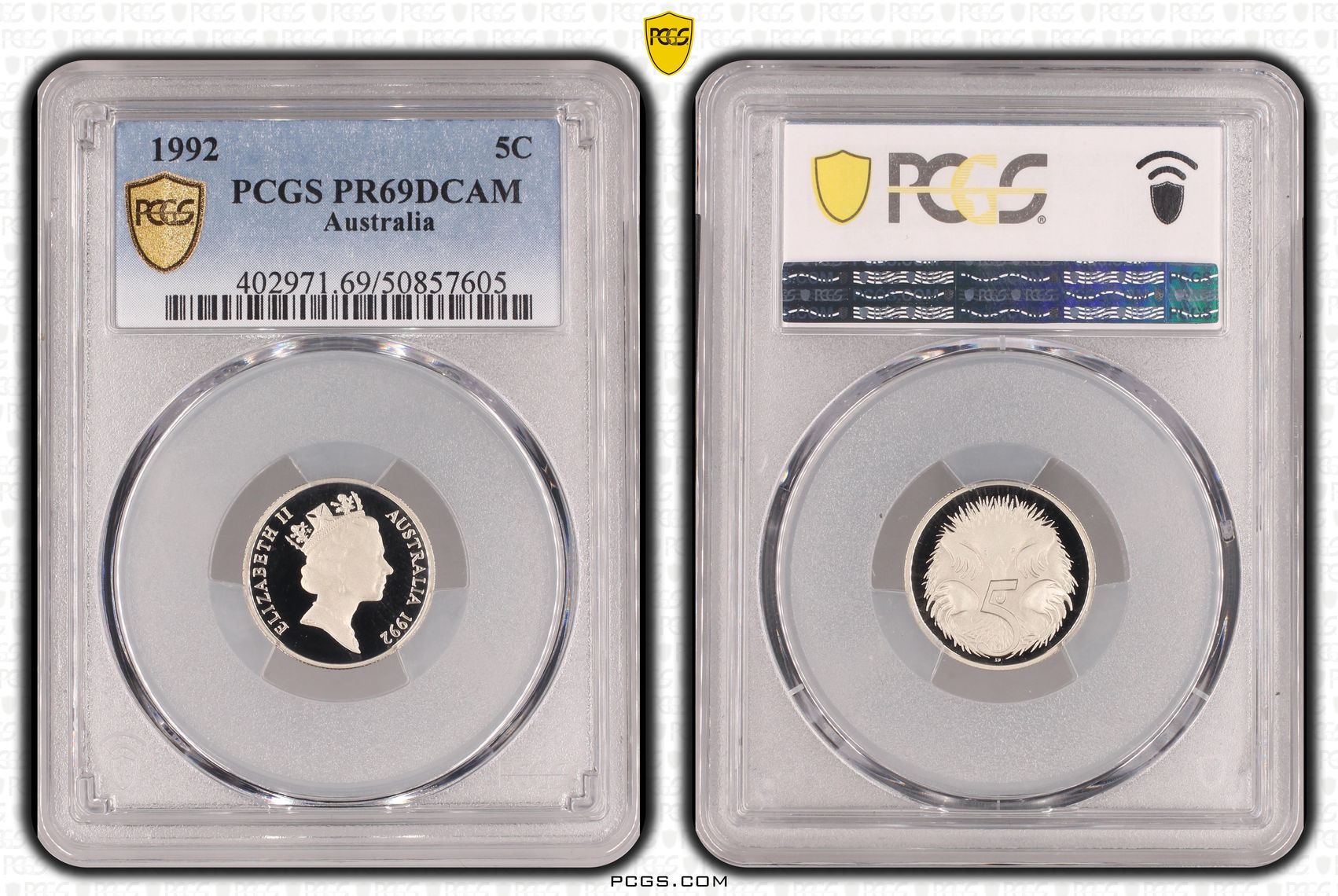 Five Cent, 1992, PCGS PR69DCAM