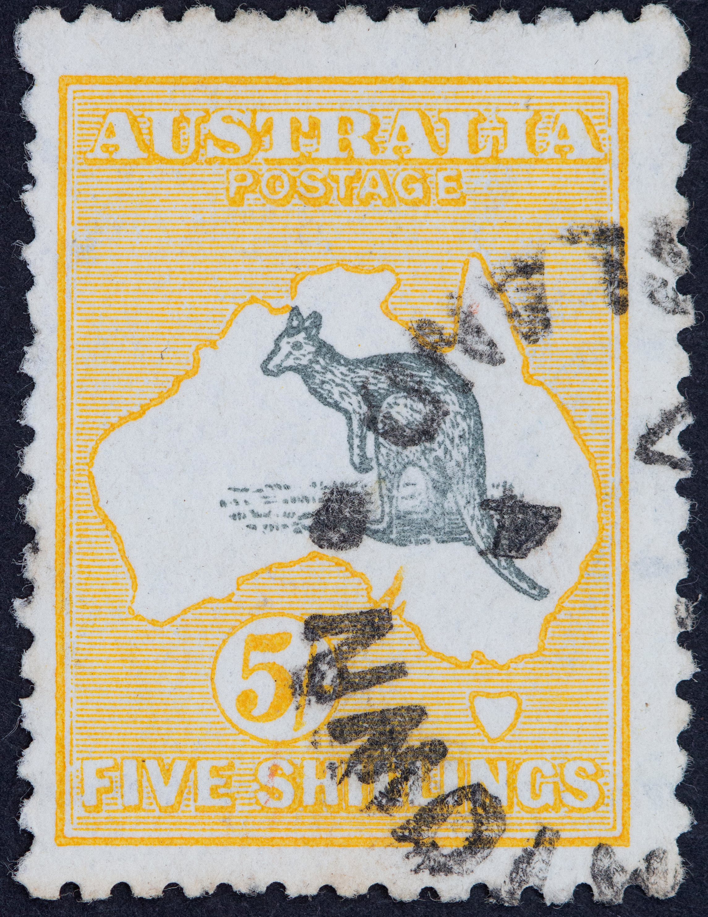 330 · Second Watermark, Five Shillings, 1915, Fine
