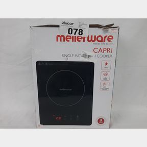 MELLERWARE - INDUCTION COOKER SINGLE GLASS BLACK 1800W CAPRI