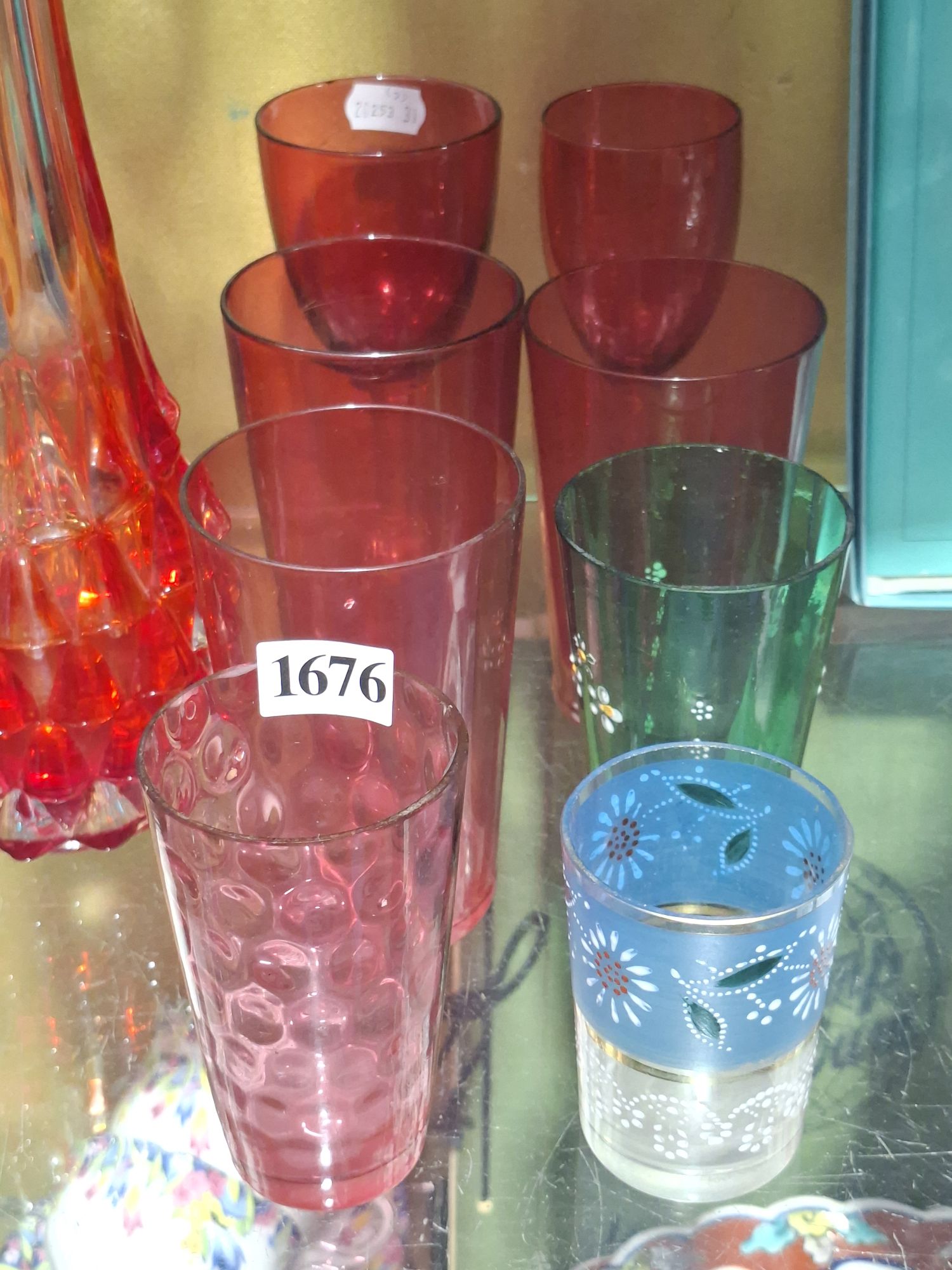 Cranberry And Edwardian Glassware