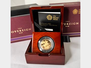 2015 PROOF GOLD SOVEREIGN (5TH PORTRAIT) ELIZABETH II