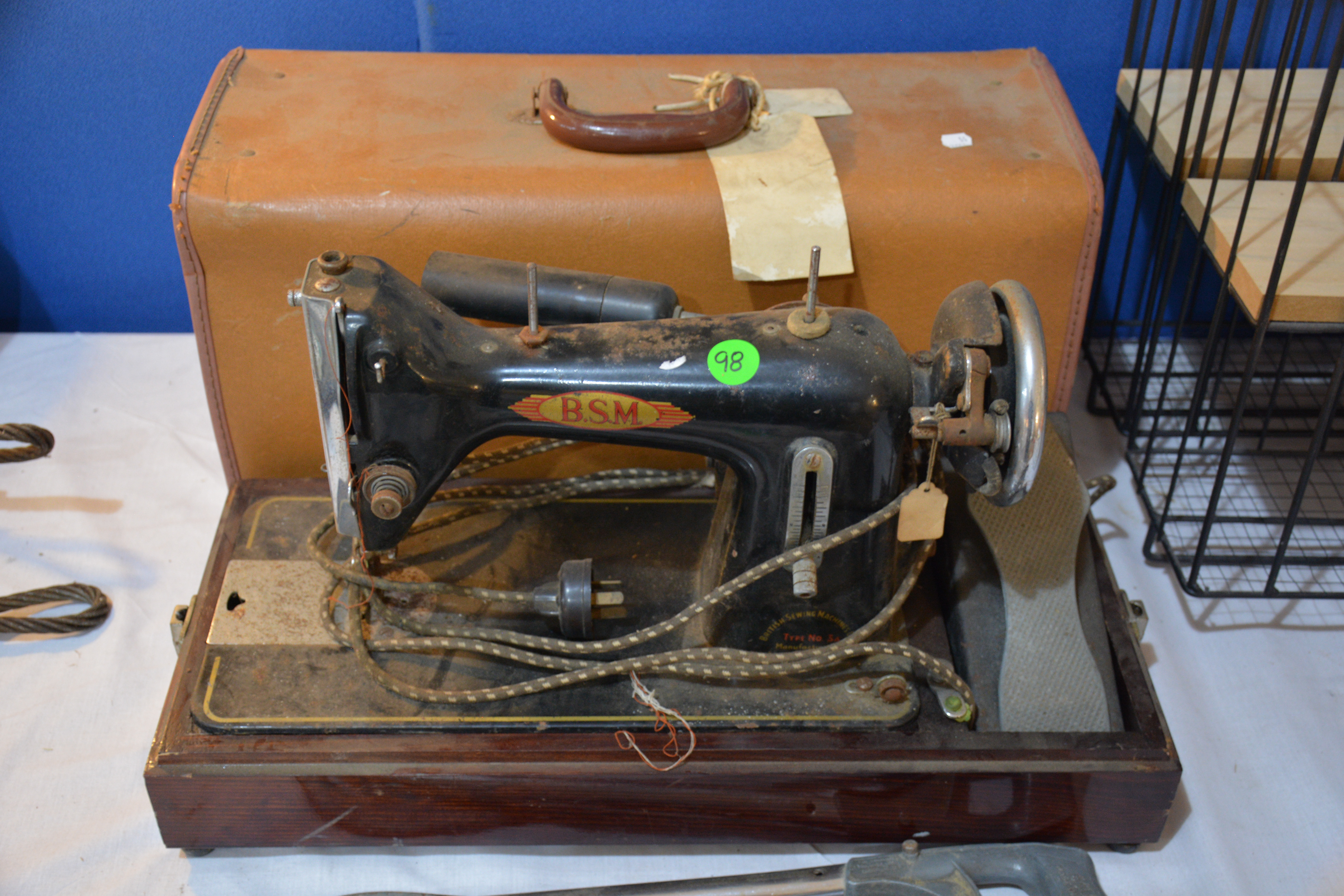 Antique BSM Sewing Machine and Case — NZ auction result