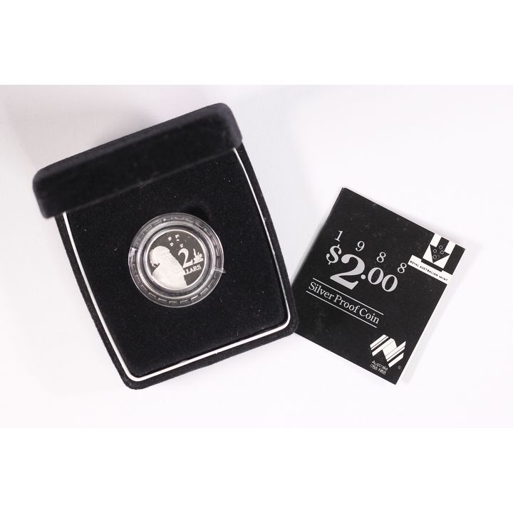 1988 RAM $2 Two Dollar Aboriginal Elder Silver Proof Coin