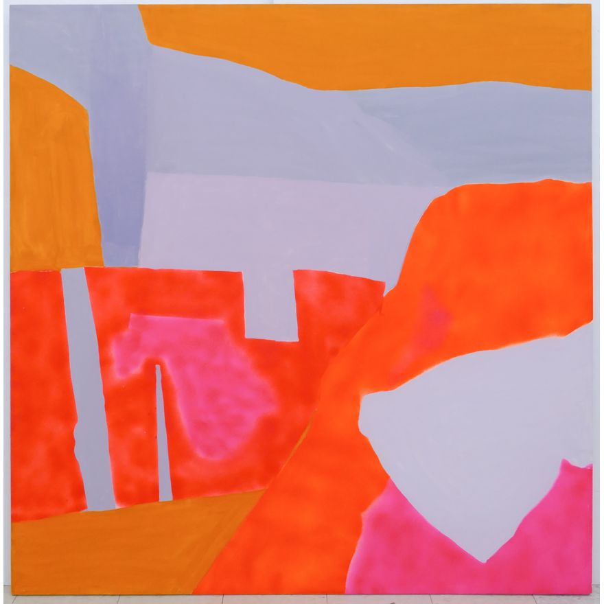 Margaret Tomkins ''Contour'' (Fluorescent) 1971 Acrylic
