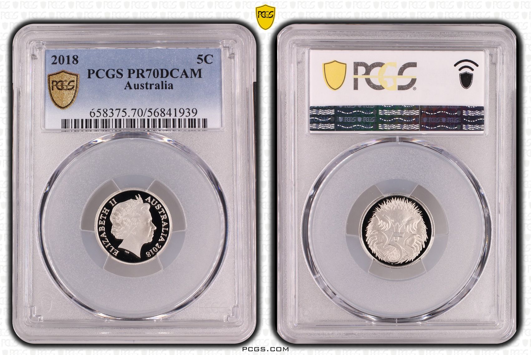 Five Cent, 2018, PR70DCAM