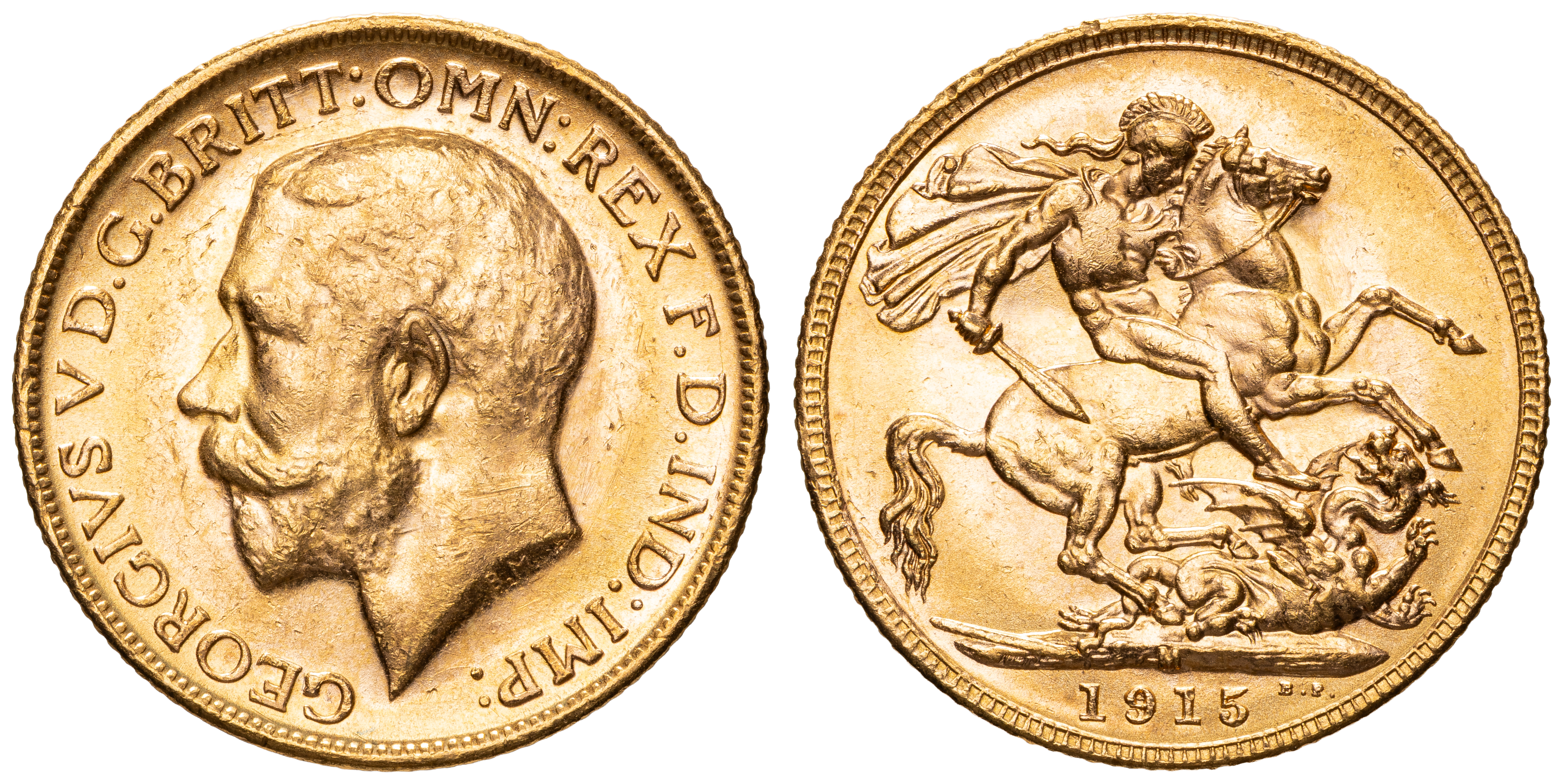 George V, Sovereign, 1915-M, EF