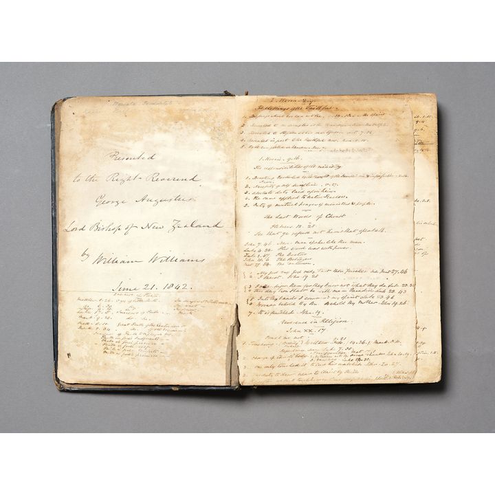 MĀORI NEW TESTAMENT [Presentation copy to George Augustus Selwyn from William Williams.]
