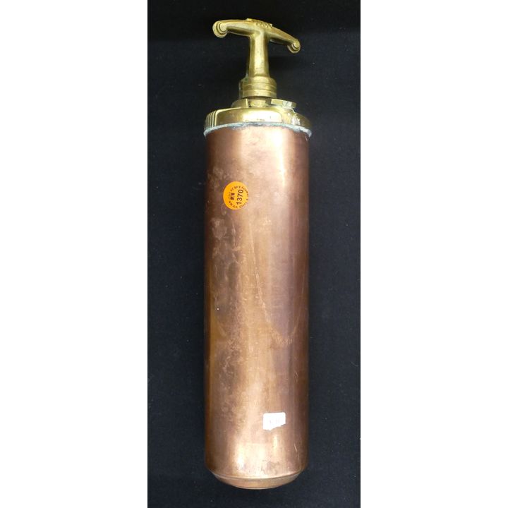 Antique Safety Phlare Copper Fire Extinguisher 13''