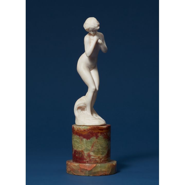 Nude standing in water by Barthélemy