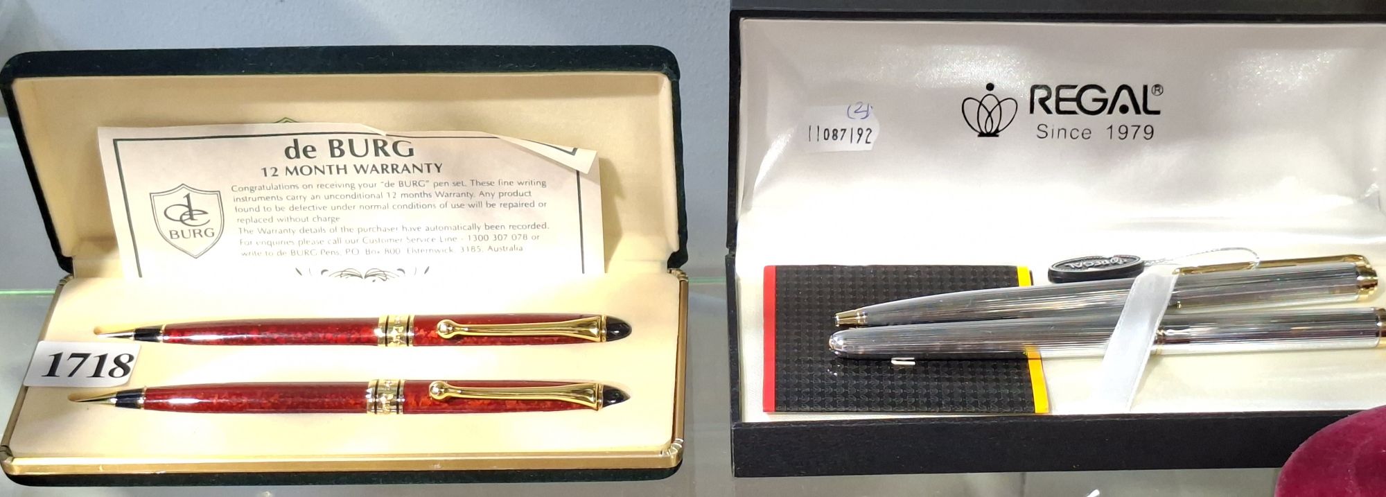 REGAL AND DE BURG PEN SETS