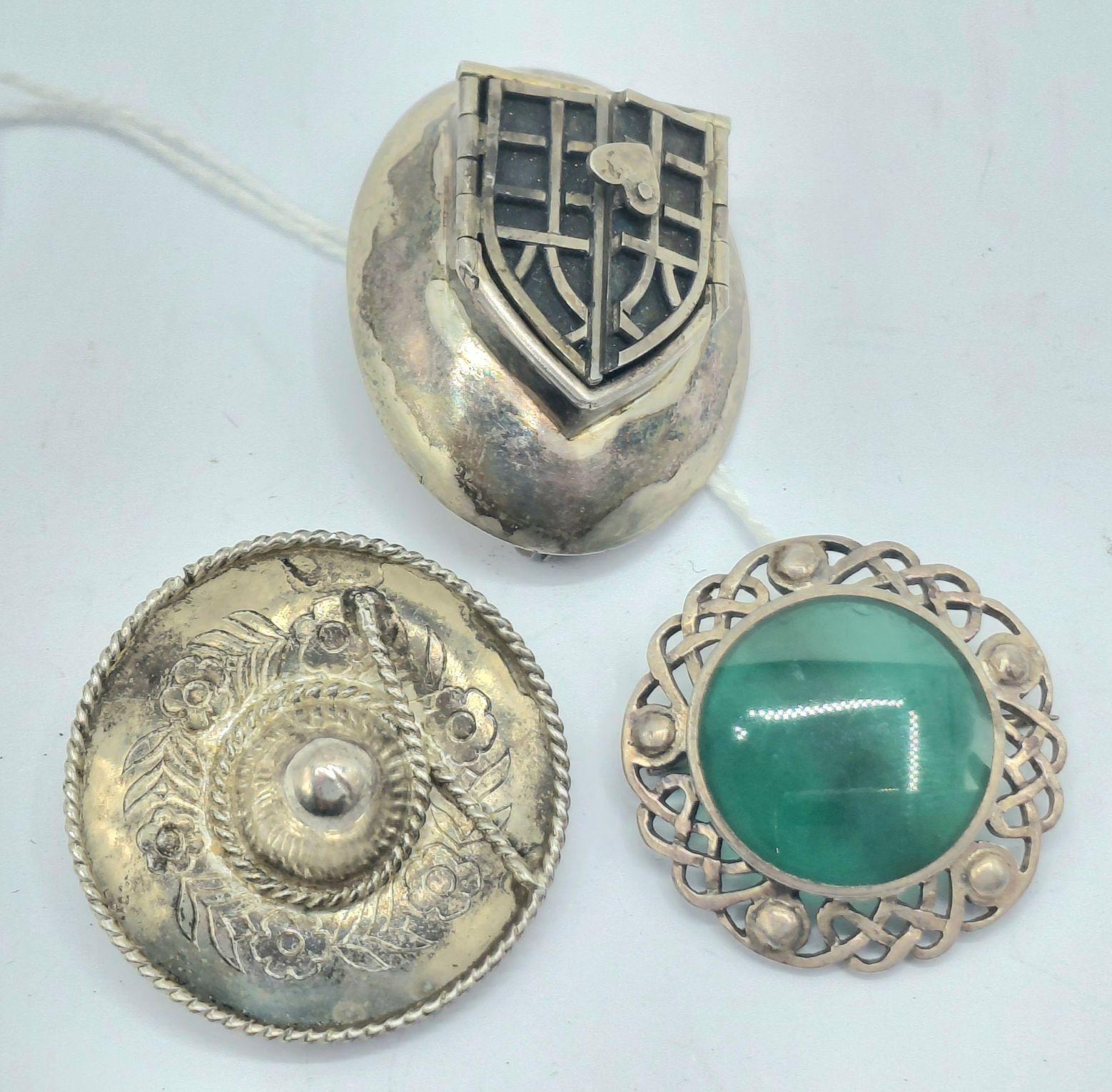 Three Silver Brooches