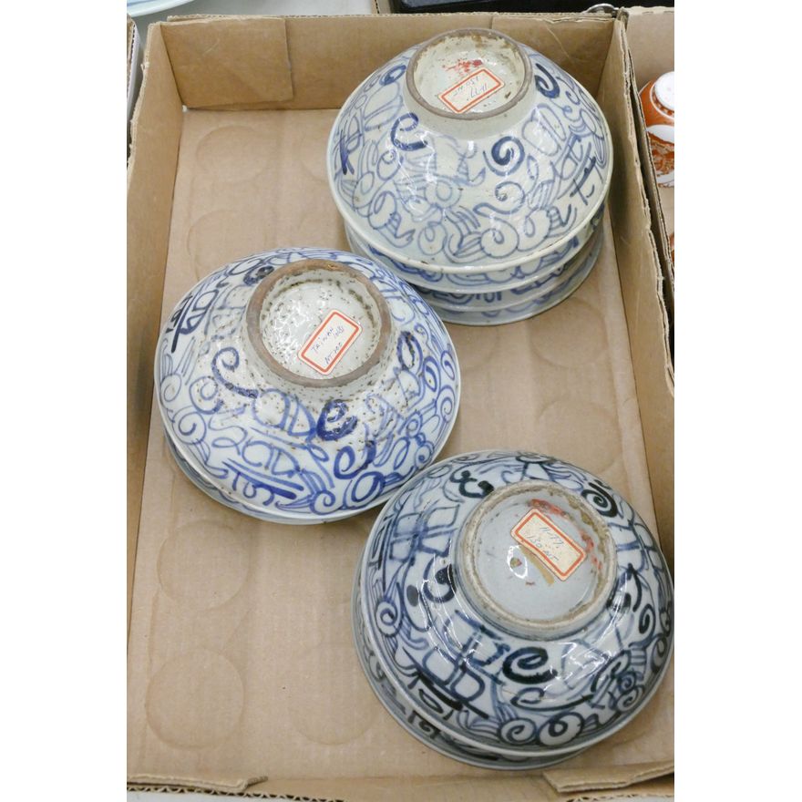 Box Antique Chinese Provincial Bowls