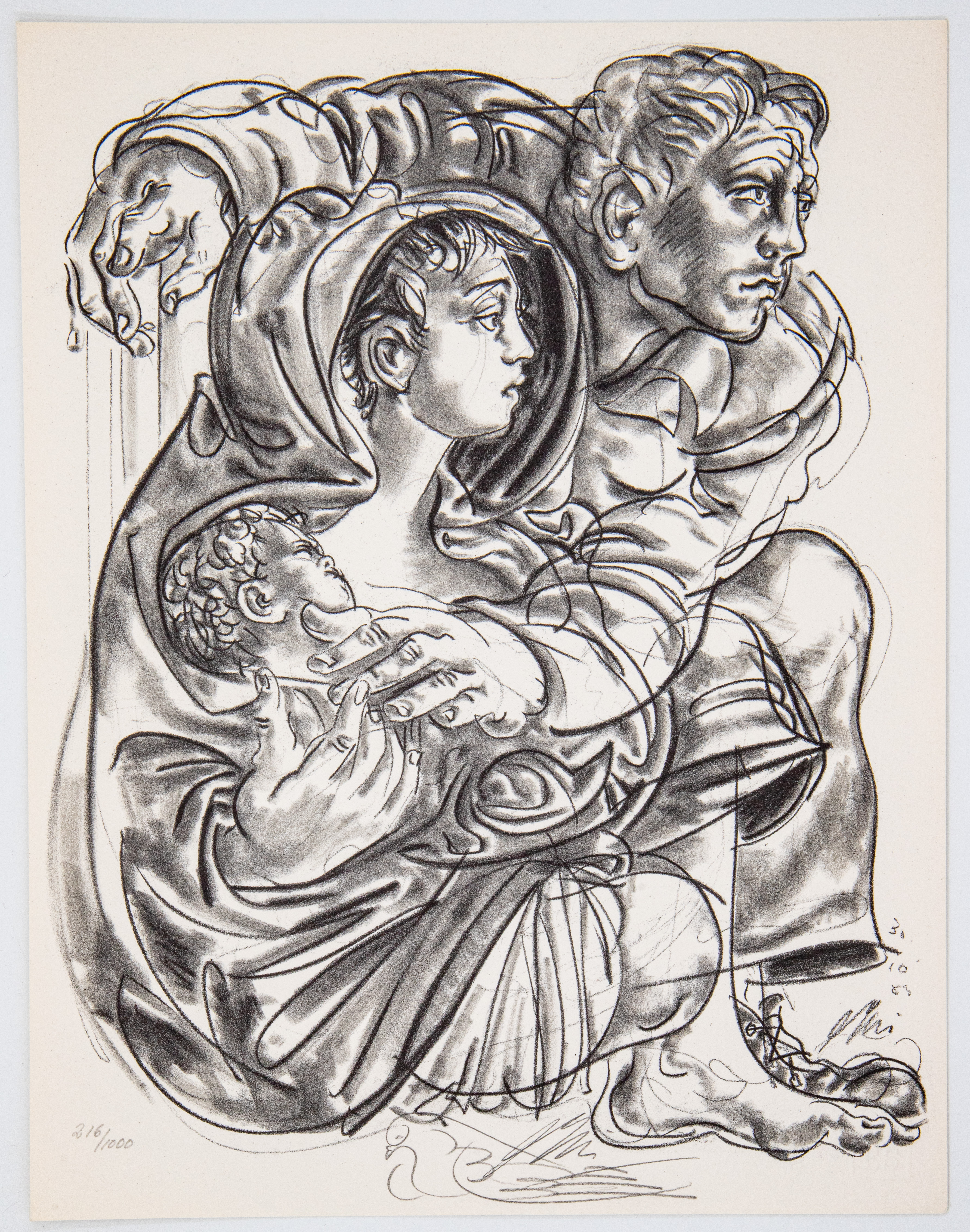 Switzerland, Hans Erni (1909-2015), 'A Future for Refugees', 1984,