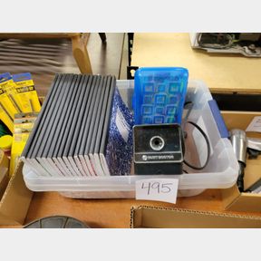 New notebooks, contractor pencils and sharpener