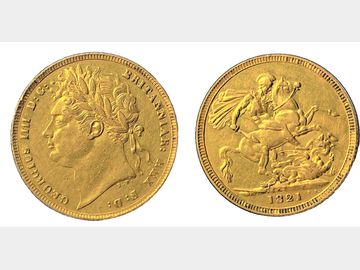 1821 GEORGE IV LAUREL HEAD SOVEREIGN