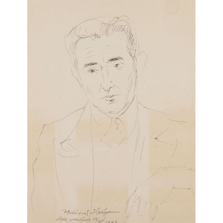 Wlastimil Hofman | Portret mężczyzny, 1943 r.