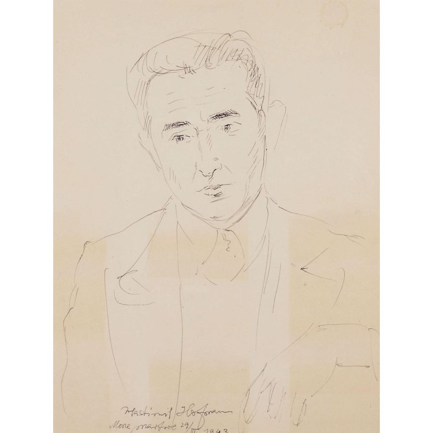 Wlastimil Hofman | Portret mężczyzny, 1943 r.