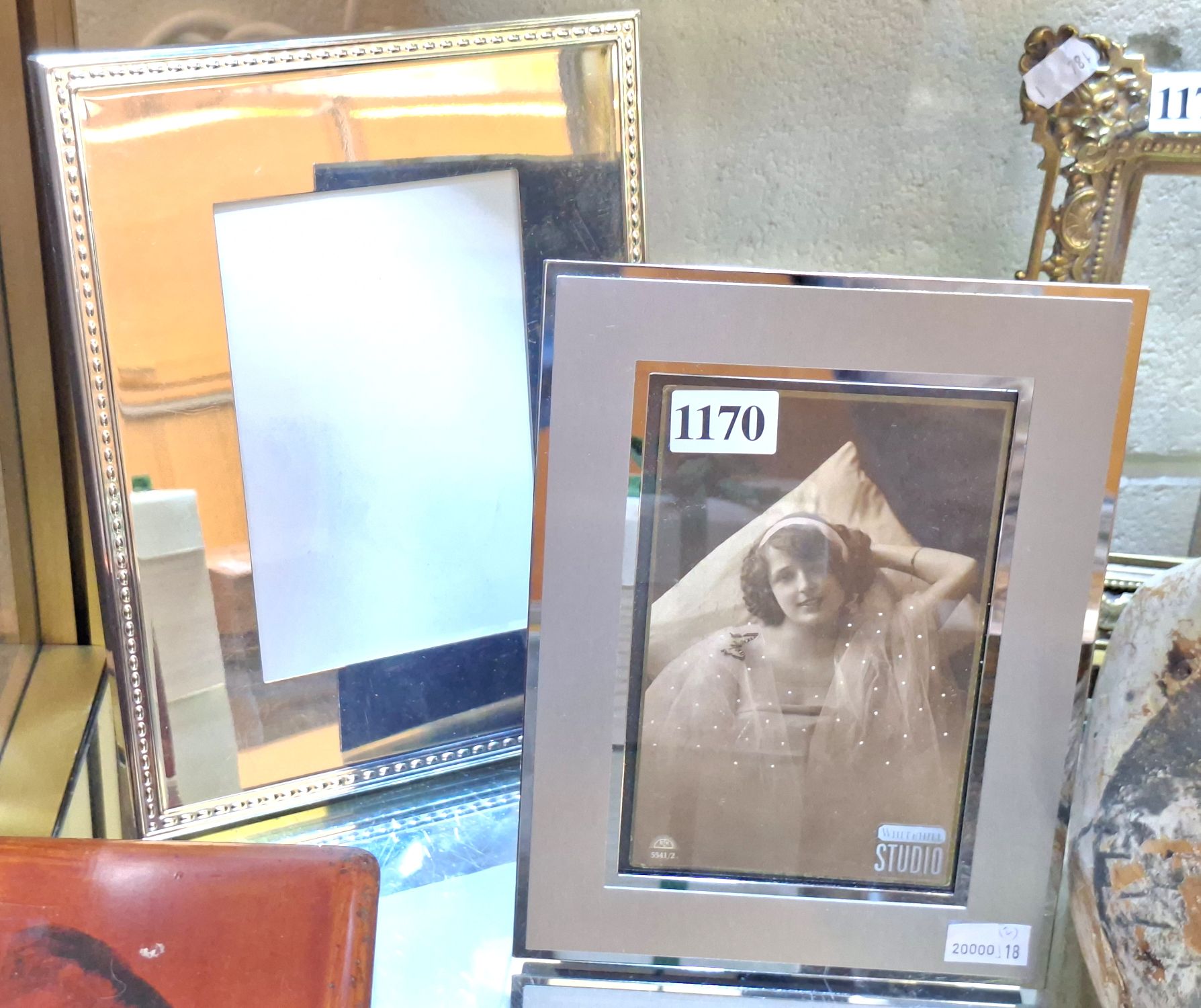 TWO SILVERPLATED FRAMES