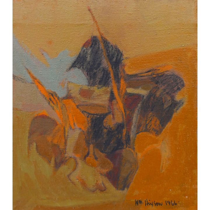 William Hixson ''Mid October'' 1966 Oil on Canvas