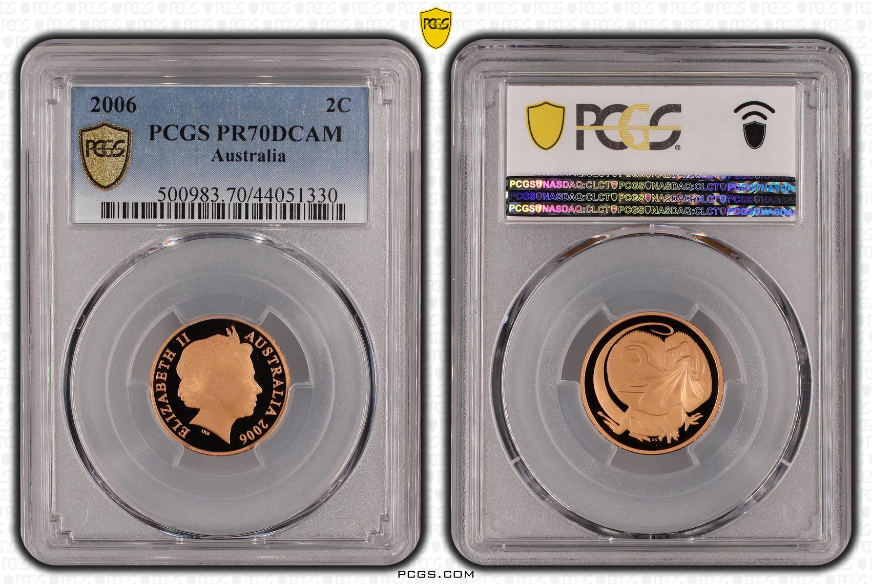 2006 Australia Two Cent, 2c PCGS - PR70DCAM POP 16/0 -330