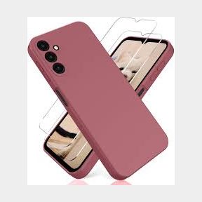 Cover For Samsung Galaxy A25 - Silicone Case with Screen Protector - Pink - Combo deal of screen - 51745/17420 SN B3(S7)