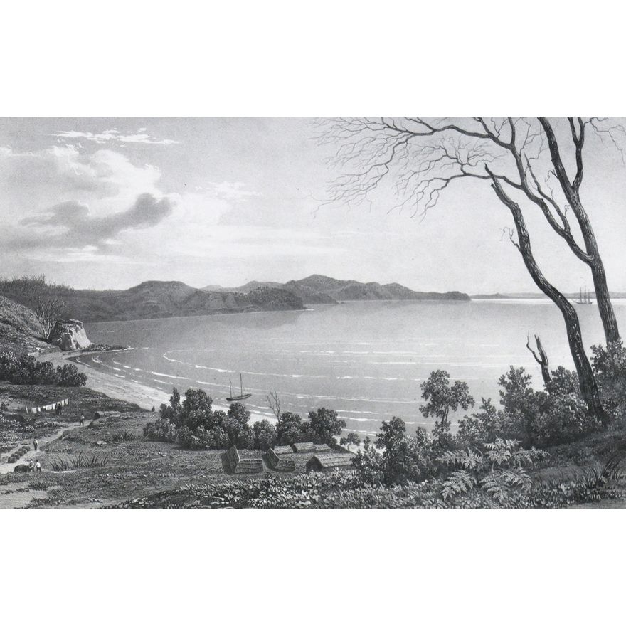 SAINSON, LOUIS AUGUSTE - Vue de la Baie des Iles [Nouvelle Zealande] - View of the Bay of Islands.