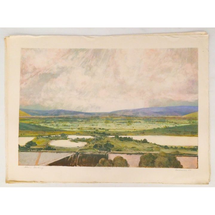9pc Robert Buchanan ''John's Landing'' Lithographs