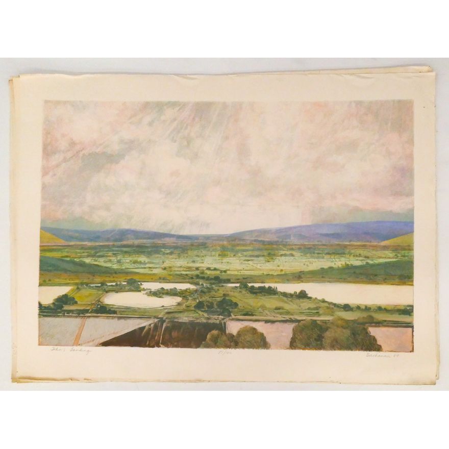 9pc Robert Buchanan ''John's Landing'' Lithographs