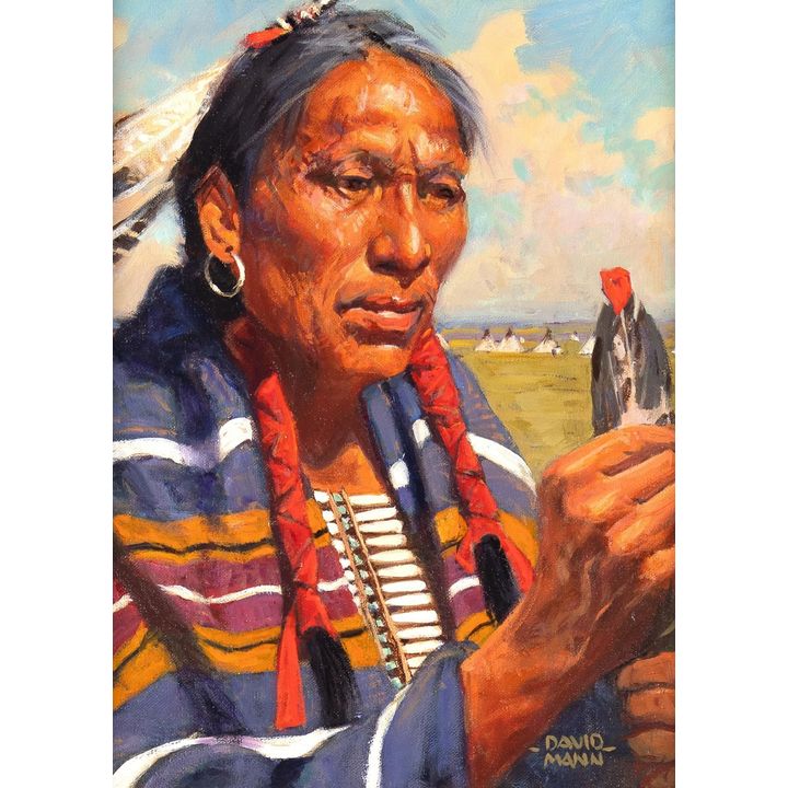 David Mann (1948- ), Red Feather