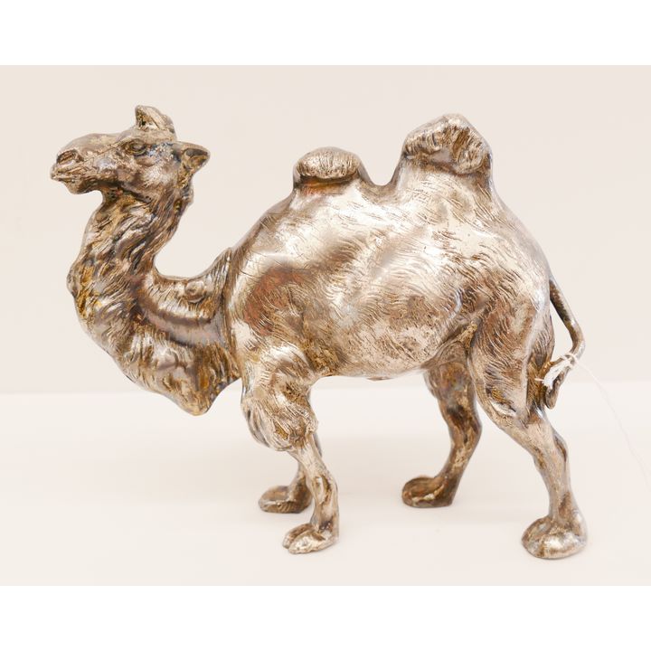 Antique Silverplated Camel Figure- 7''