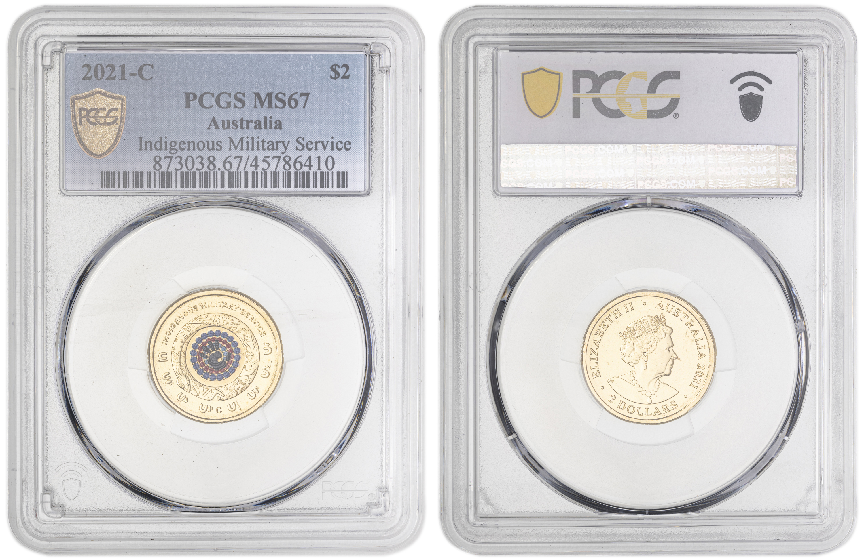 Indigenous Military Service - Colorized , Two Dollar, 2021-C, PCGS MS67
