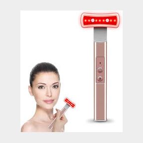 2-in-1 LED Facial Light Therapy Wand (Red Light Therapy) - Skin Care Facial Stick - Anti-Ageing LED Photo-rejuvenation - 51745/10324