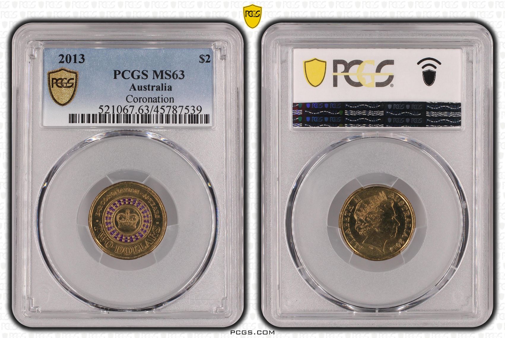 Coronation, Two Dollar, 2013, PCGS MS63