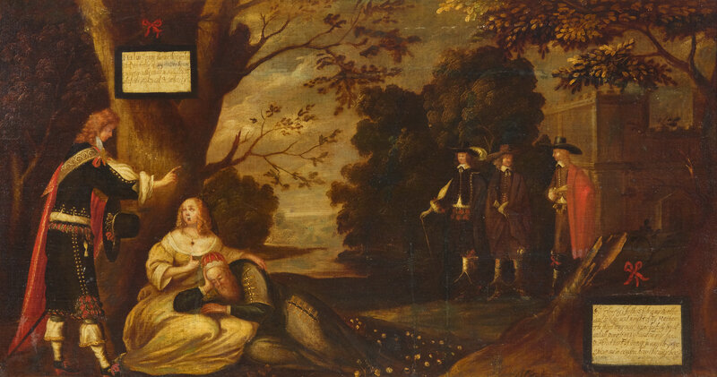 Circle of Hendrick Danckerts
(Dutch, 1625-1679)
A Question of Lineage