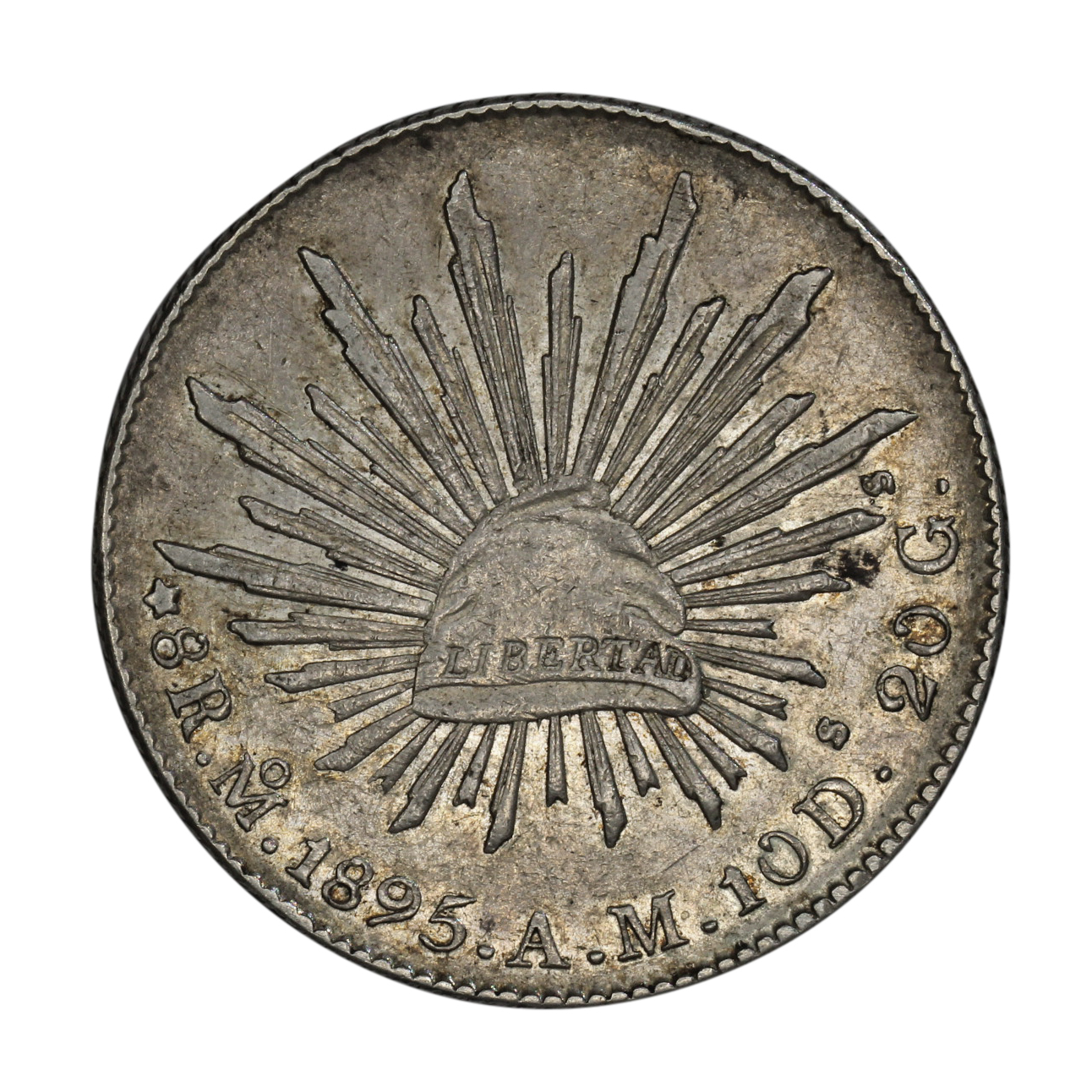 824. · 8 Reales, 1895, nEF