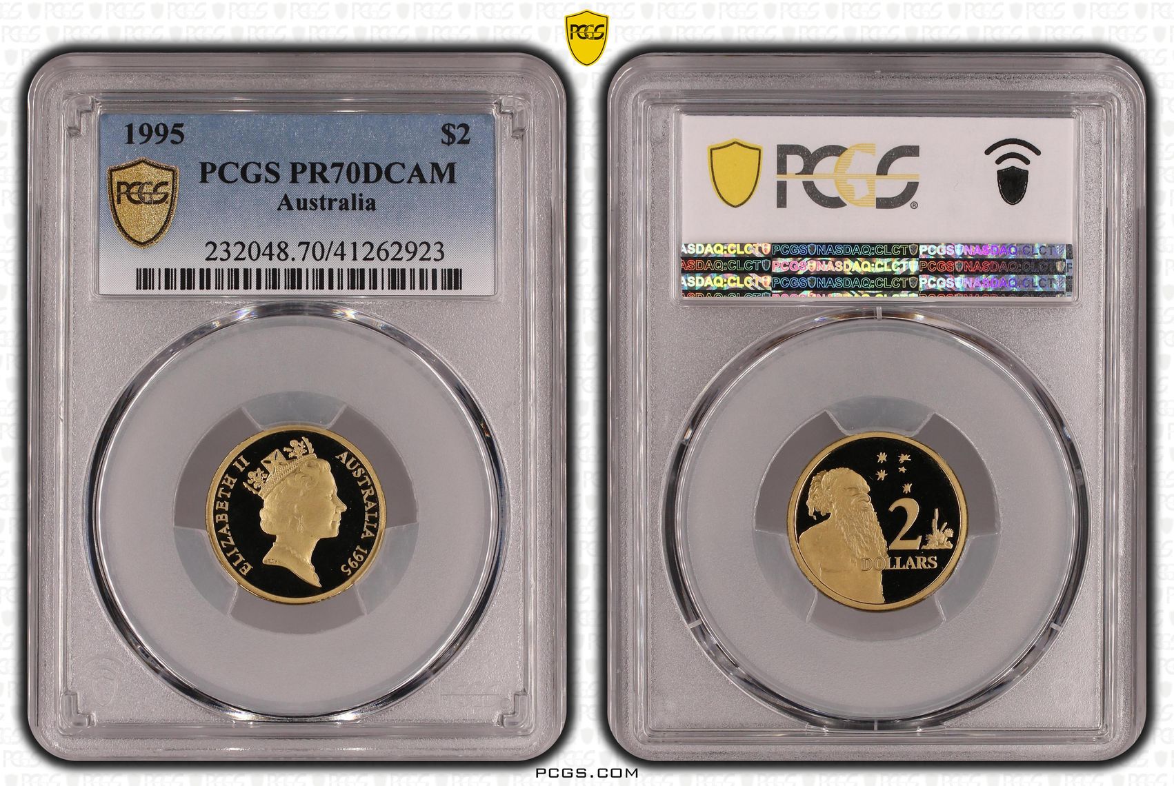 1995 Australia Two Dollar, $2 PCGS - PR70DCAM POP 15/0 -923