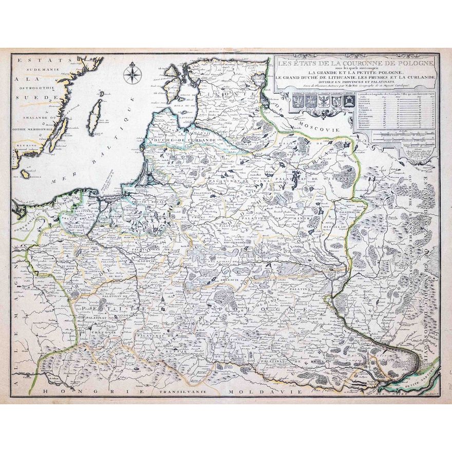 Nicolas de Fer | Les Etats de la Couronne de Pologne…