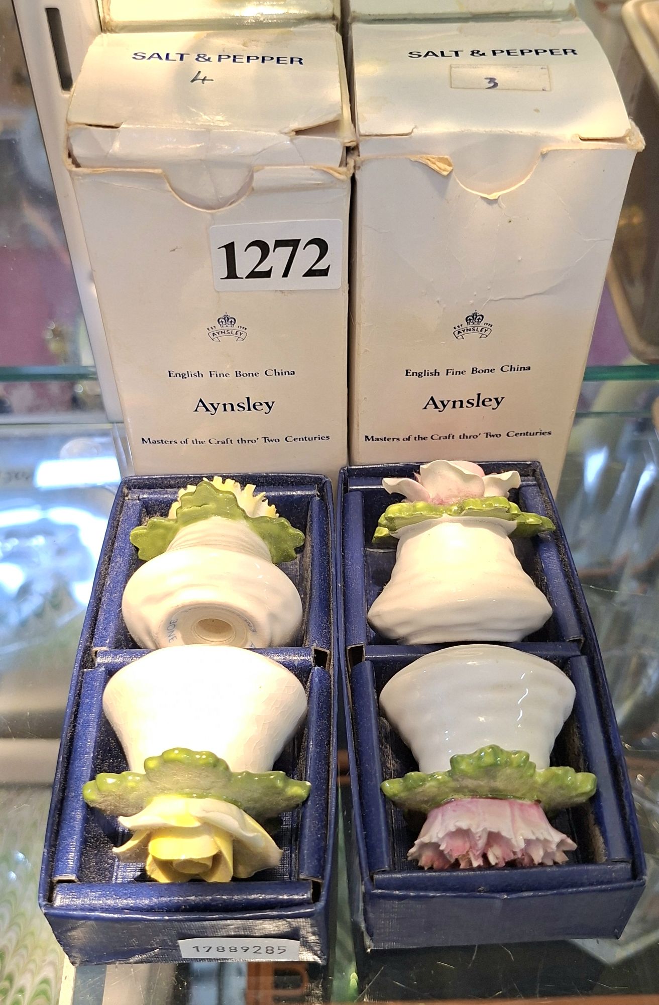 1272 · AYNSLEY FLORAL CONDIMENTS