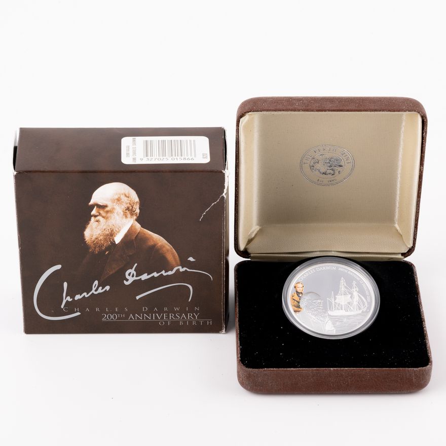 Tuvalu, Elizabeth II, Perth Mint - Charles Darwin 200TH Anniversary, One Dollar, 2009,  FDC