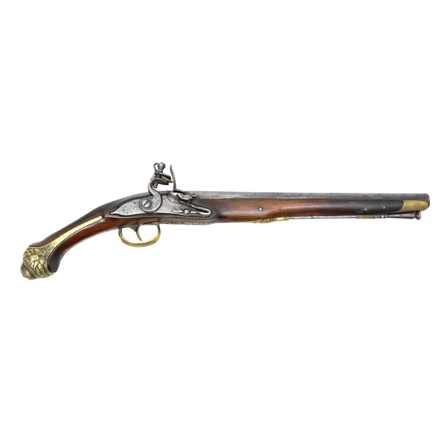 PISTOLET KAWALERYSJKI SKAŁKOWY, FRANCJA, OK. 1750 R.