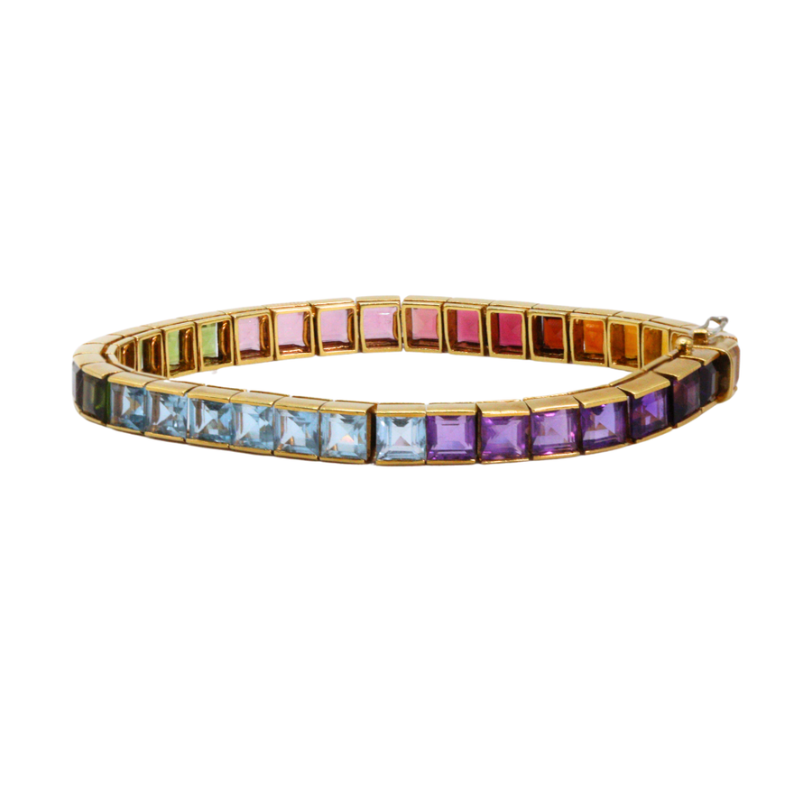 Pulsera tenis de semipreciosas